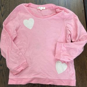 Love shack fancy pink heart fleece